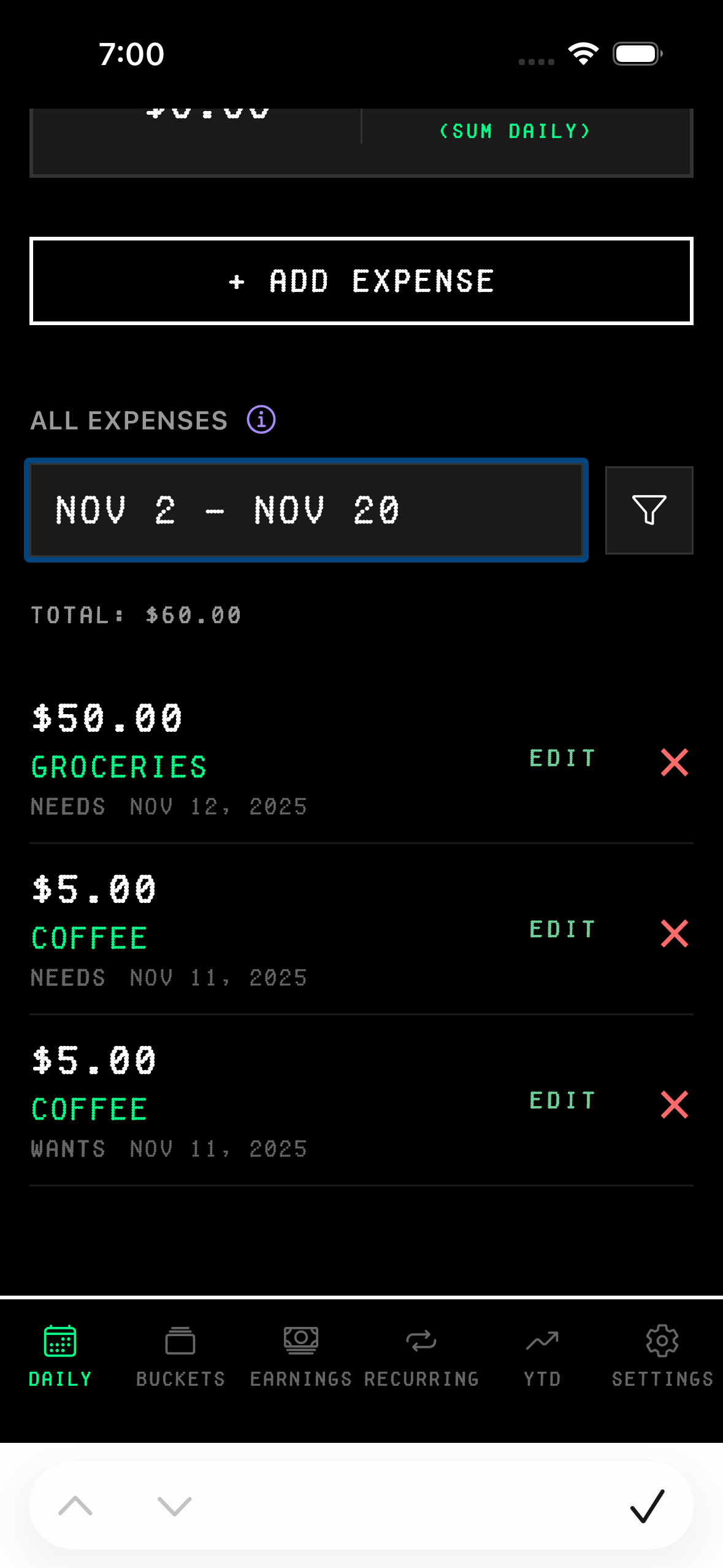 Search by date range example 2