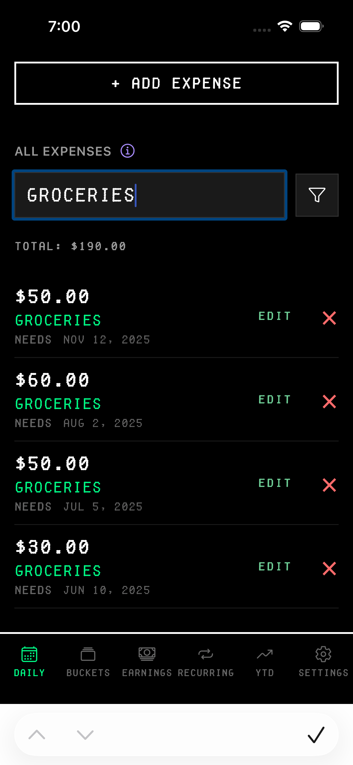 Search by description example